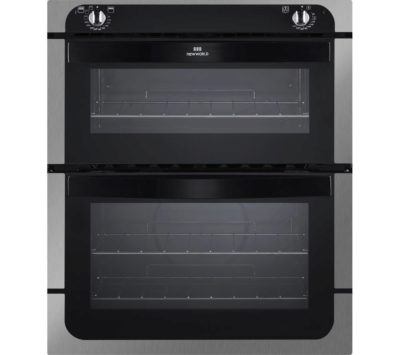 NEW WORLD NW701DO Electric Built-under Double Oven - Black & Stainless Steel NEW WORLD NW701DO Electric Built-under Double Oven - Black & Stainless Steel